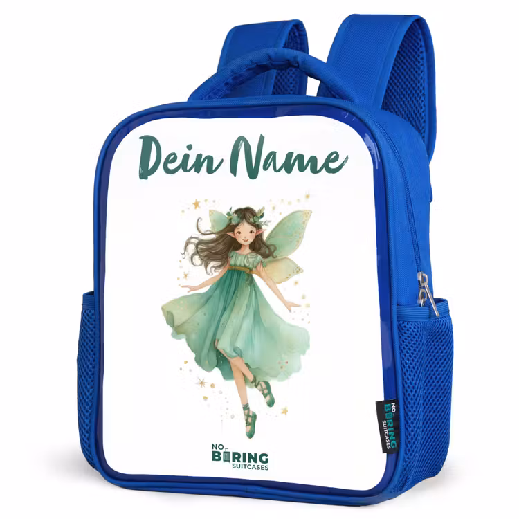 Kinderrucksack - Blau - Schwebende grüne Elfe — 8