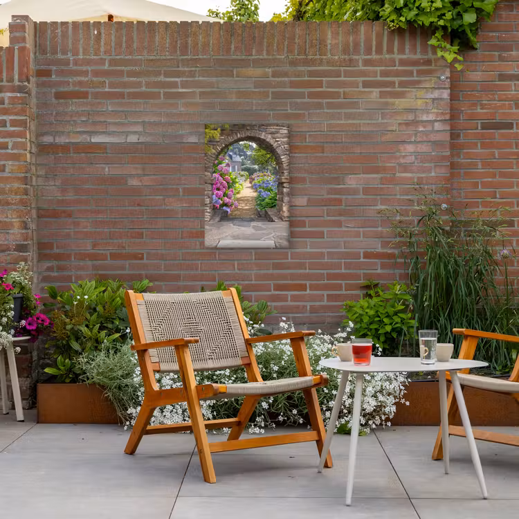 Outdoor Leinwand - Verstopfter Garten — 2