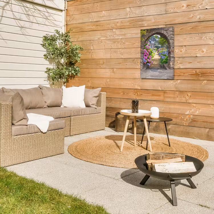 Outdoor Leinwand - Verstopfter Garten — 5
