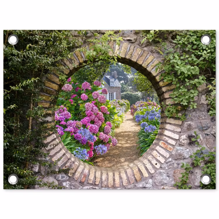 Gartenposter - Florales Gartentor — 1