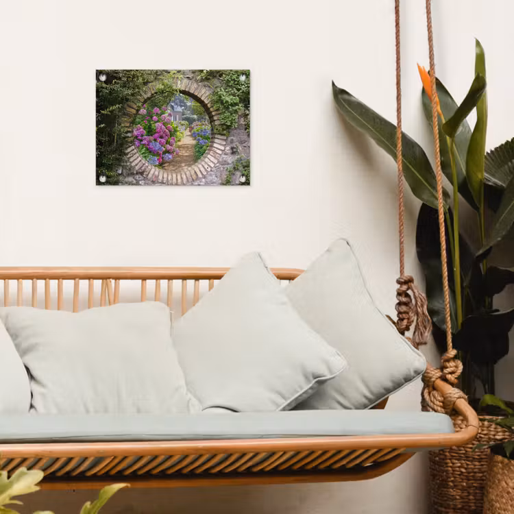 Gartenposter - Florales Gartentor — 4