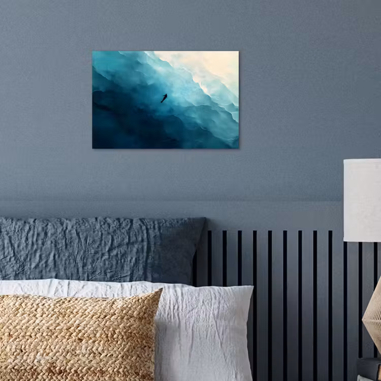 Poster - Meer - Silhouette - Abstrakt - Blau — 3