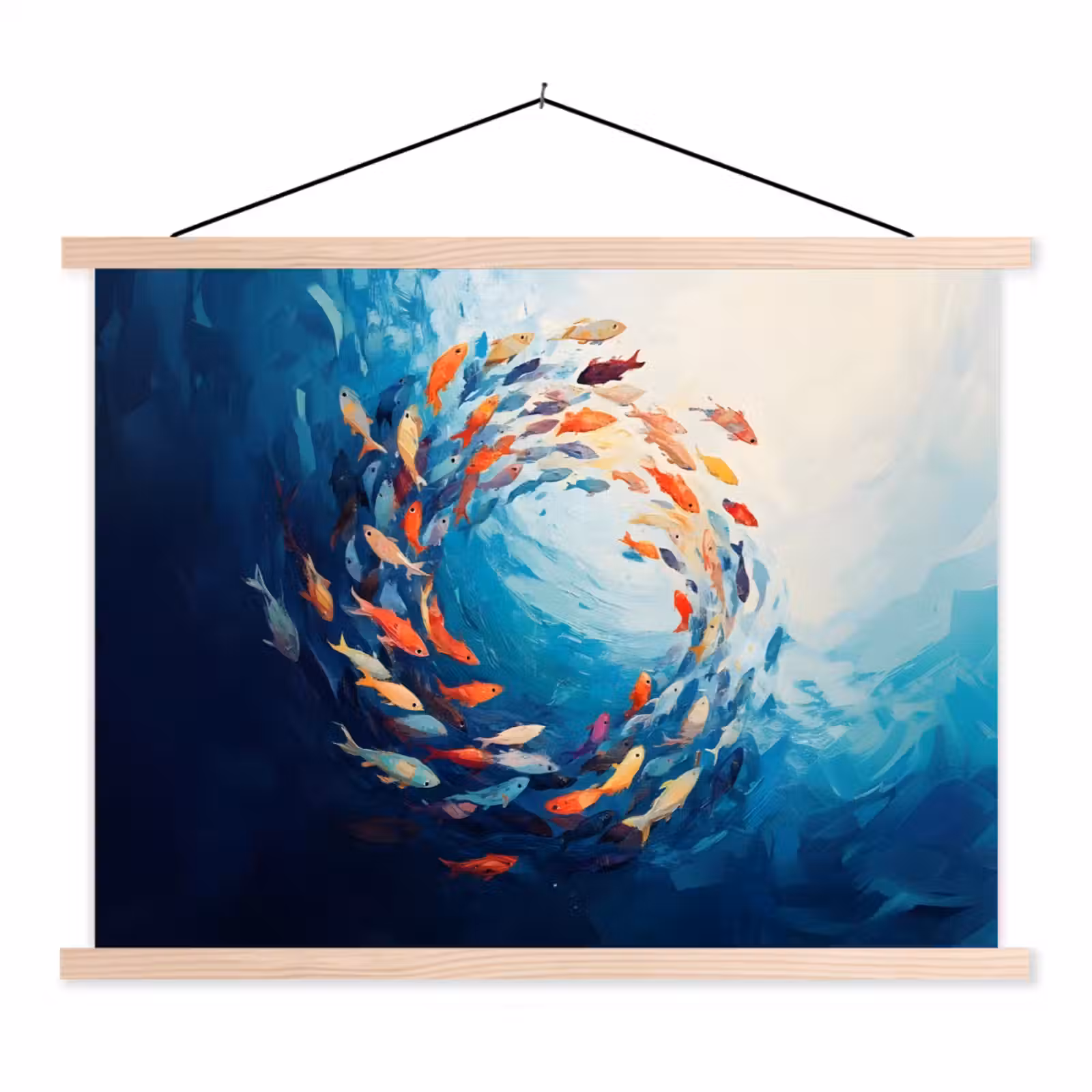 Stoffbild - Meer - Fische - Bunt - Dynamisch — 1
