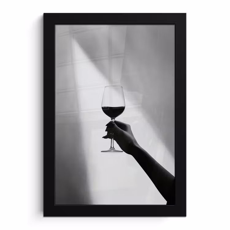 Bilder mit Rahmen - Leicht - Wein - Rot - Glas — 1