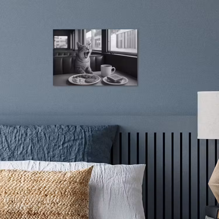 Poster - Katze - Kaffee - Brot - Schwarz — 3