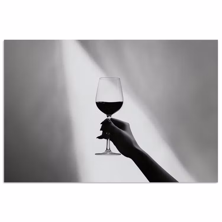 Poster - Leicht - Wein - Rot - Glas — 1