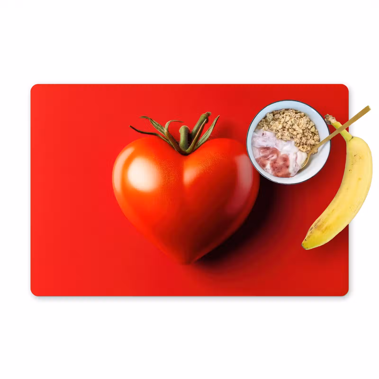 Tischset - 6 Stück - Tomate - Rot - Herz — 1