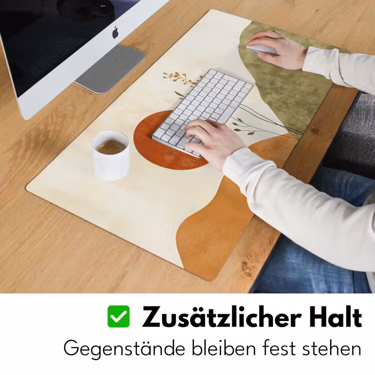 Schreibtischunterlage - Sonne - Abstrakt - Äste - Orange — 3