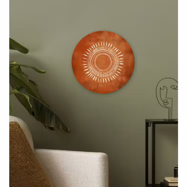 Forexbild Rund - Abstrakt - Linien - Sonnenstrahlen - Rötlichbraun — 3
