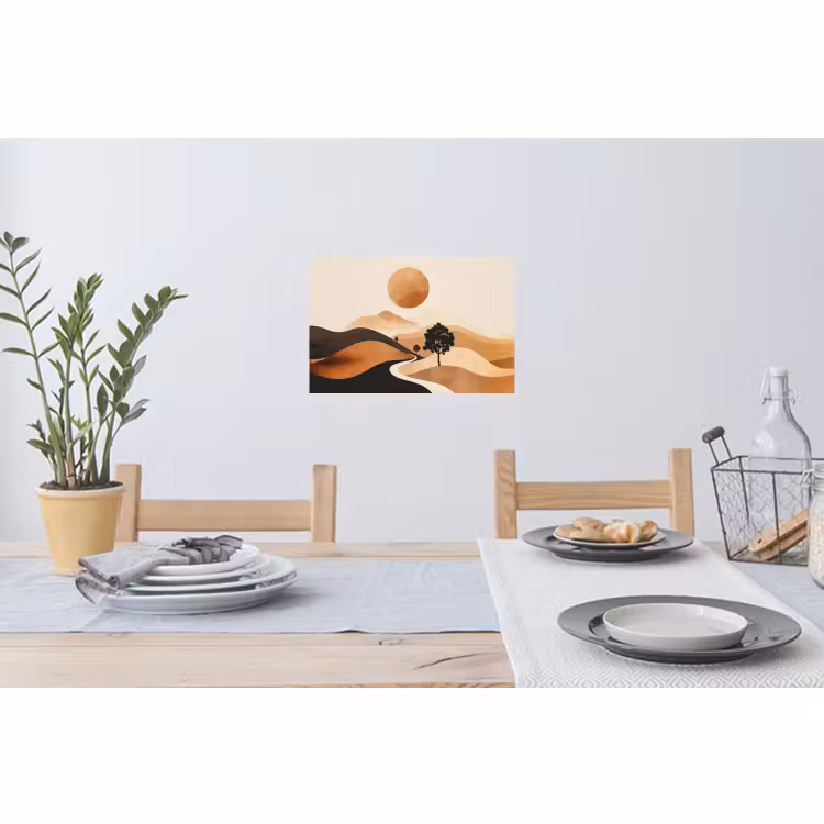 Wandtattoo – Sonne - Hügel - Baum - Abstrakt — 4