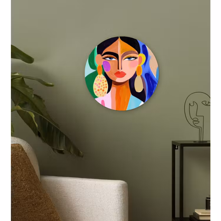 Forexbild Rund - Porträt - Frau - Modern — 3