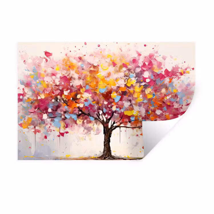 Wandtattoo – Aquarell - Baum - Kunst - Abstrakt — 1