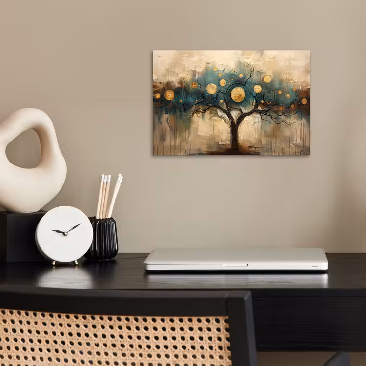 Poster - Baum - Kunst - Mond - Aquarell — 2