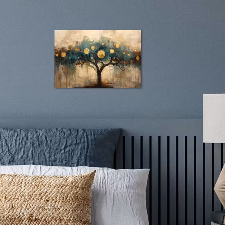 Poster - Baum - Kunst - Mond - Aquarell — 3