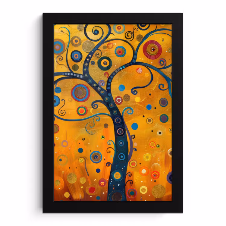 Bilder mit Rahmen - Abstrakt - Baum - Baum des Lebens - Modern — 1