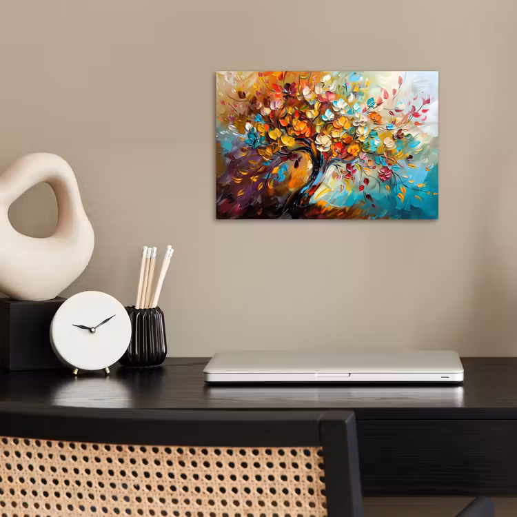 Poster - Baum - Abstrakt - Bunt - Blumen — 2