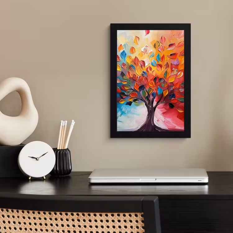 Bilder mit Rahmen - Baum - Baum des Lebens - Bunt - Abstrakt — 2