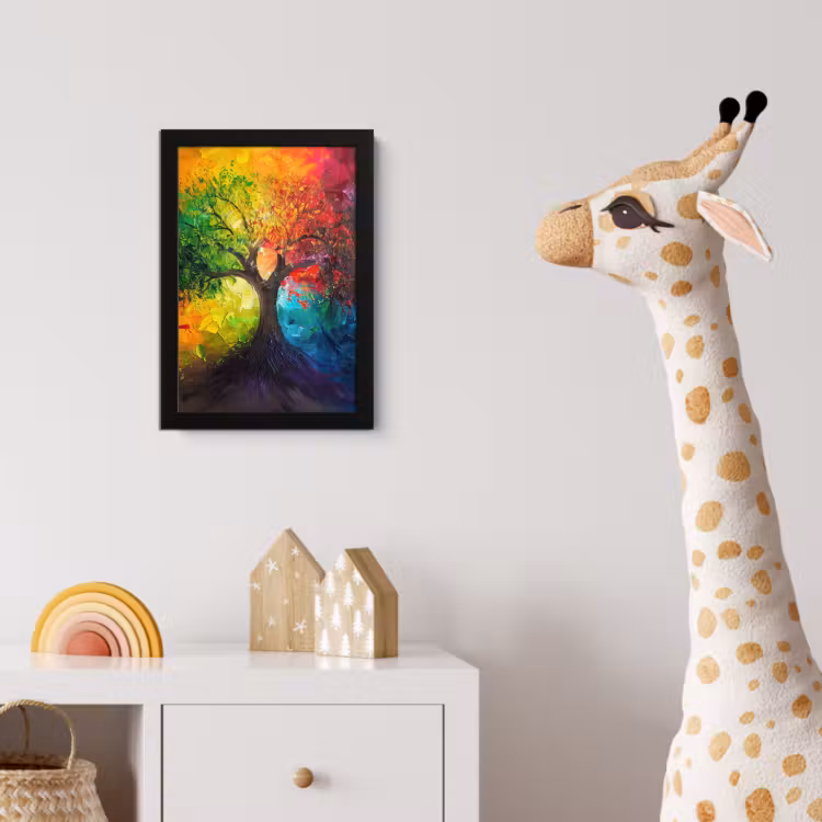 Bilder mit Rahmen - Baum - Bunt - Modern - Abstrakt — 5