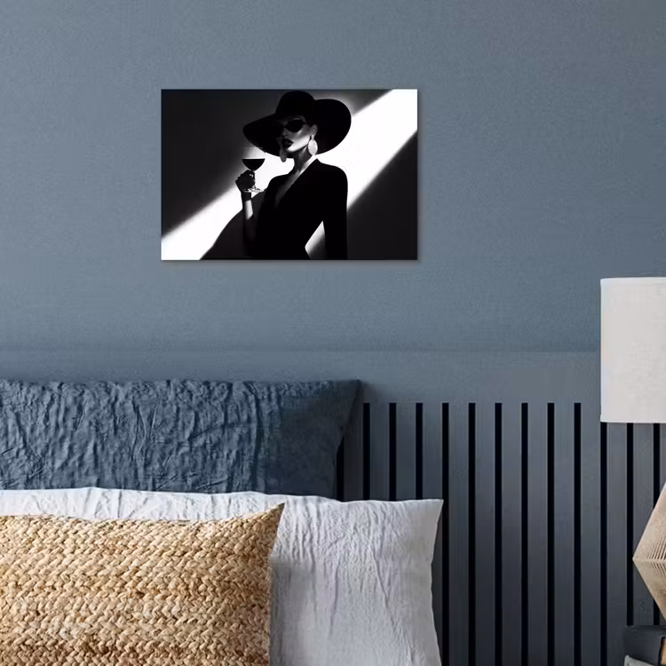 Poster - Frau - Wein - Chic — 3