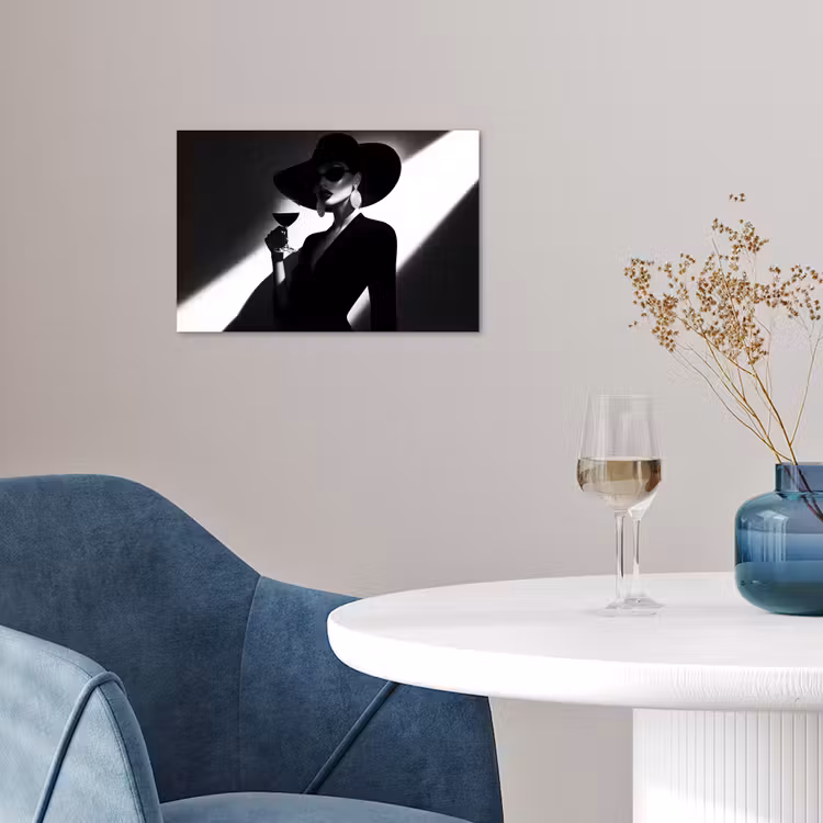 Poster - Frau - Wein - Chic — 4
