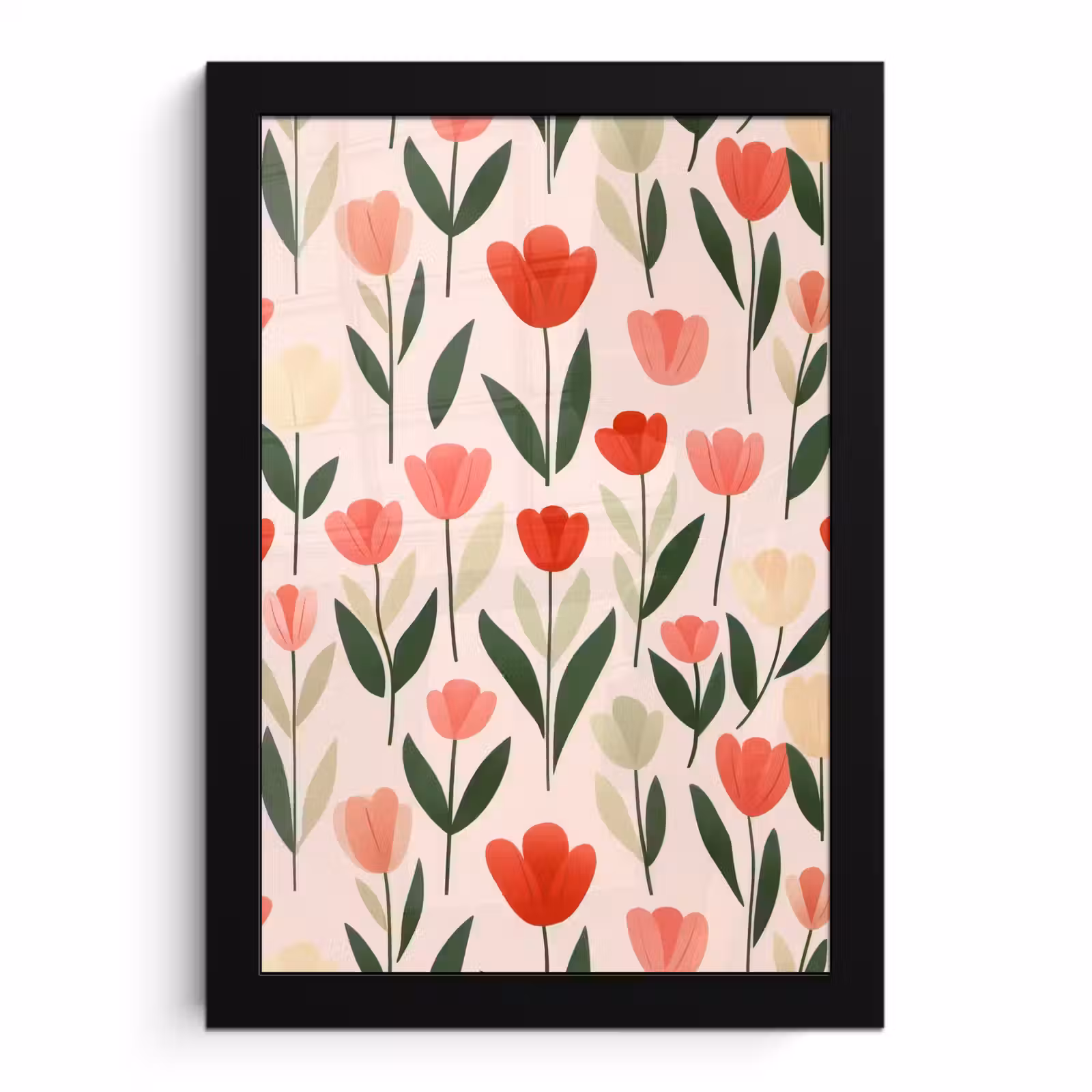 Bilder mit Rahmen - Tulpen - Modern - Rosa — 1