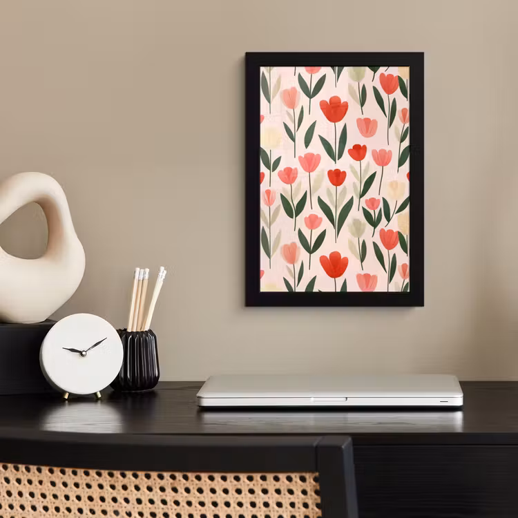 Bilder mit Rahmen - Tulpen - Modern - Rosa — 2