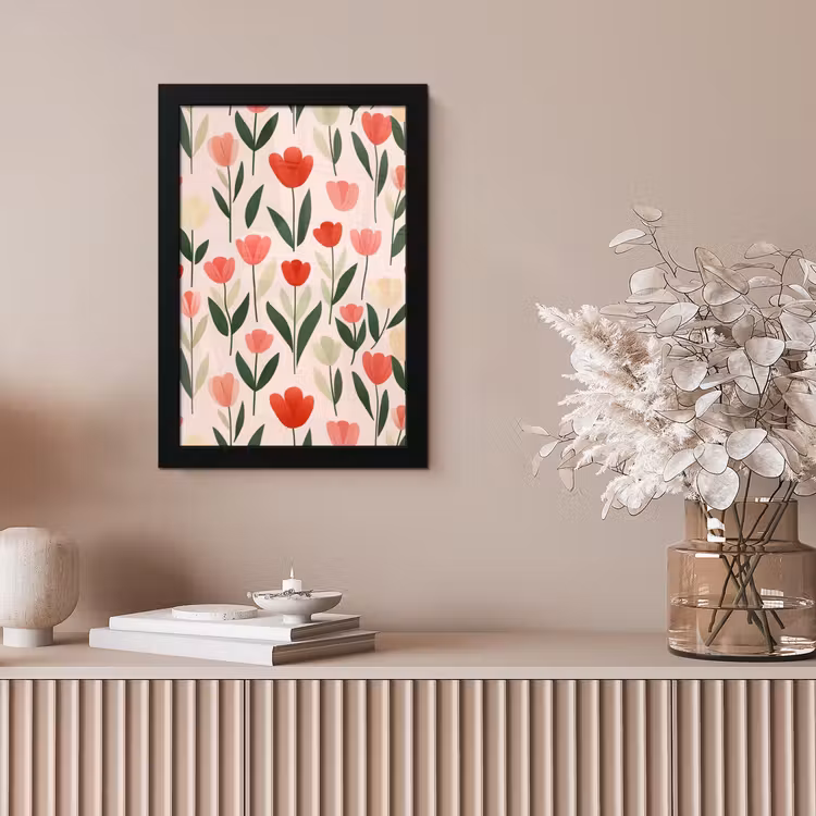 Bilder mit Rahmen - Tulpen - Modern - Rosa — 4