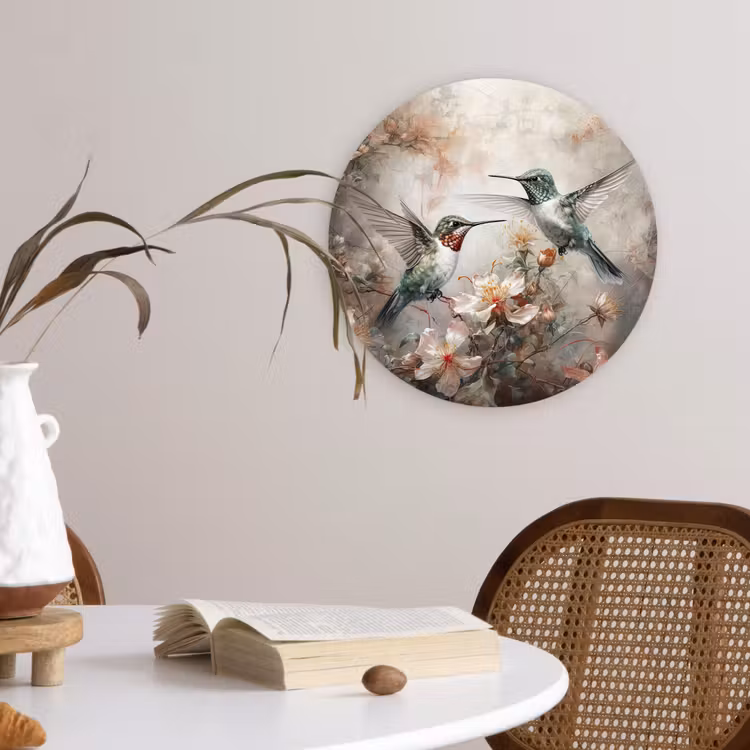 Forexbild Rund - Kolibri - Vögel - Blumen - Pflanzen — 4
