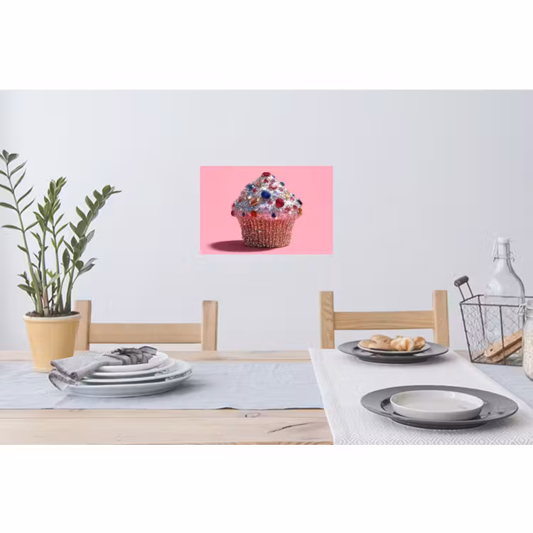 Wandtattoo – Cupcake - Bunt - Edelsteine — 4