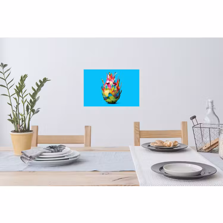 Wandtattoo – Drachenfrucht - Blau - Vivid — 4