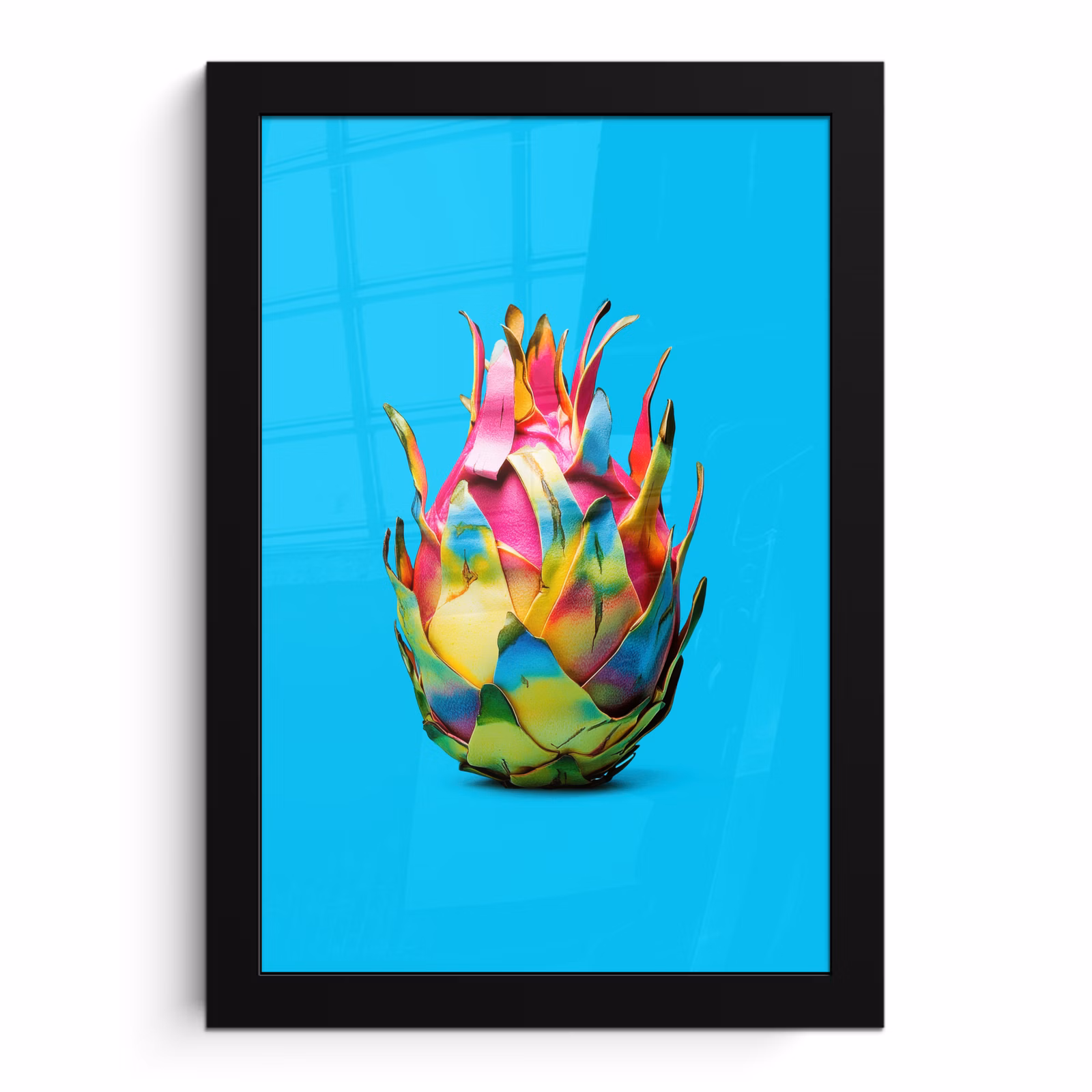 Bilder mit Rahmen - Drachenfrucht - Blau - Vivid — 1