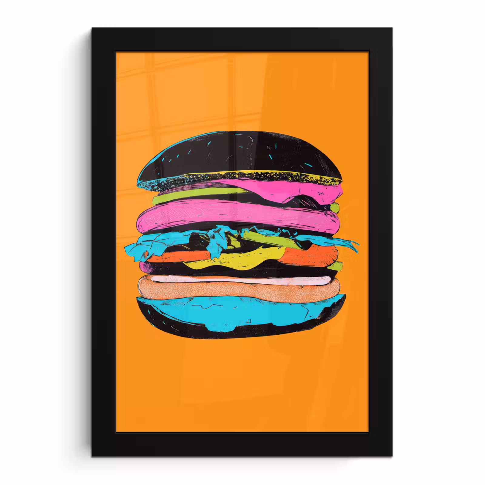 Bilder mit Rahmen - Hamburger - Bunt - Verspielt — 1