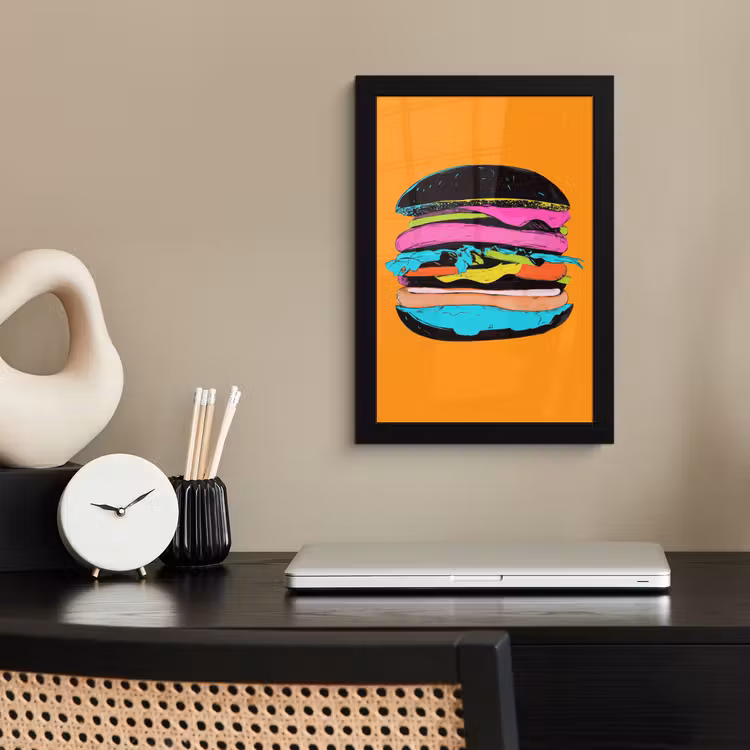Bilder mit Rahmen - Hamburger - Bunt - Verspielt — 2