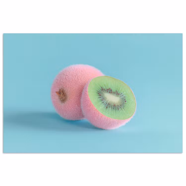 Poster - Kiwi - Blau - Surreal — 1