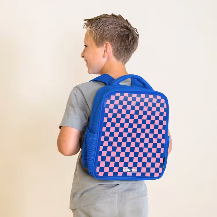 Kinderrucksack - Blau - Blöcke - Blau - Rosa — 5