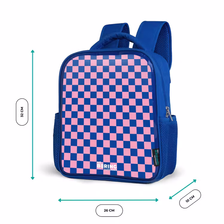 Kinderrucksack - Blau - Blöcke - Blau - Rosa — 6