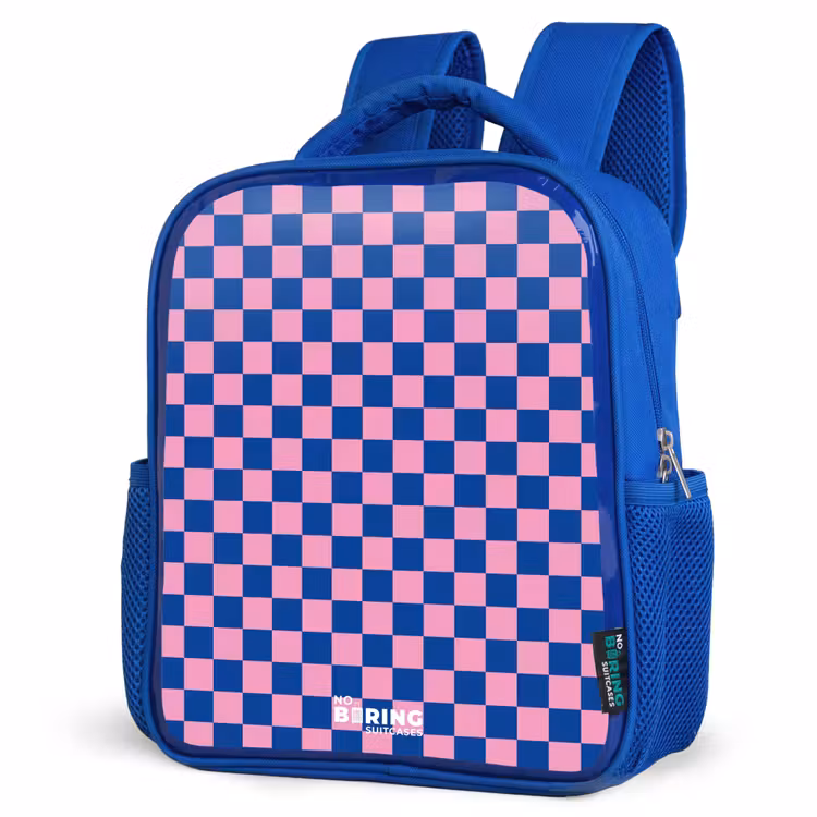 Kinderrucksack - Blau - Blöcke - Blau - Rosa — 8