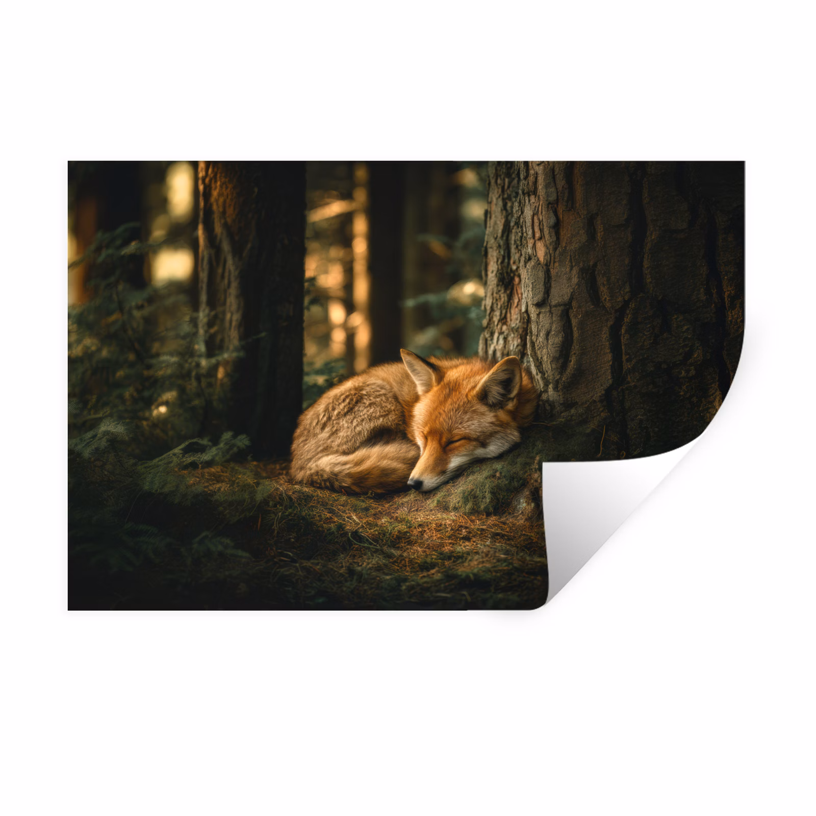 Wandtattoo – Fuchs - Wald - Schlaf — 1