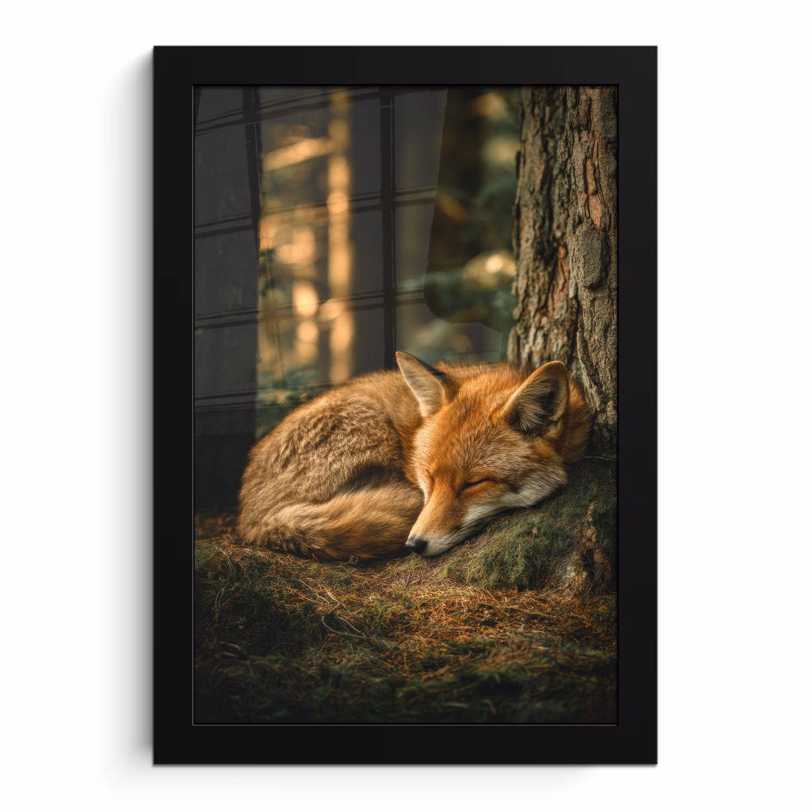 Bilder mit Rahmen - Fuchs - Wald - Schlaf — 1