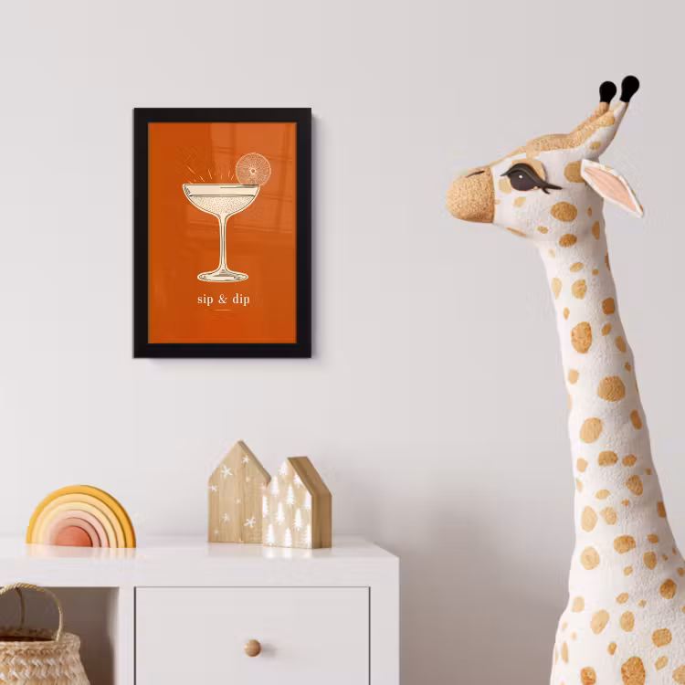 Bilder mit Rahmen - Cocktail - Orange - Sommer - Zitat — 5