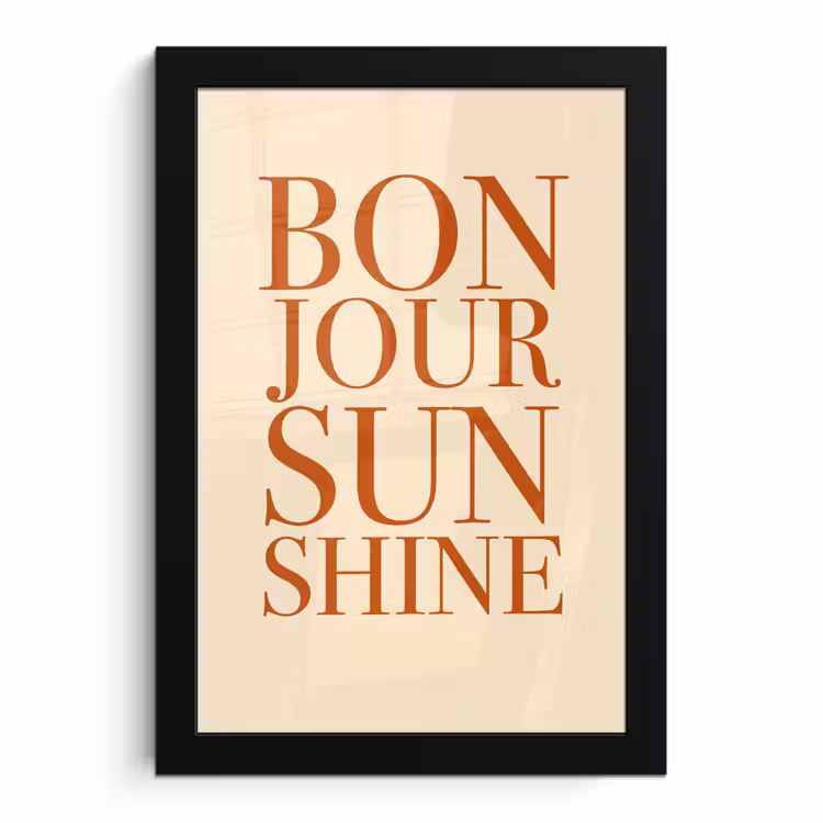 Bilder mit Rahmen - Orange - Zitat - Sonne — 1