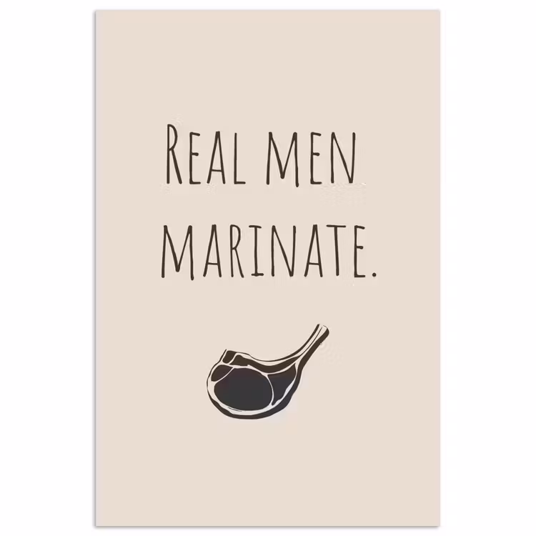 Poster - Fleisch - Minimalistisch - Beige - Zitat — 1