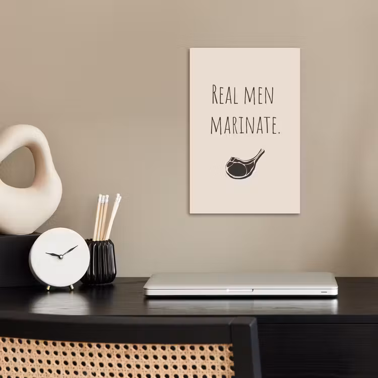 Poster - Fleisch - Minimalistisch - Beige - Zitat — 2