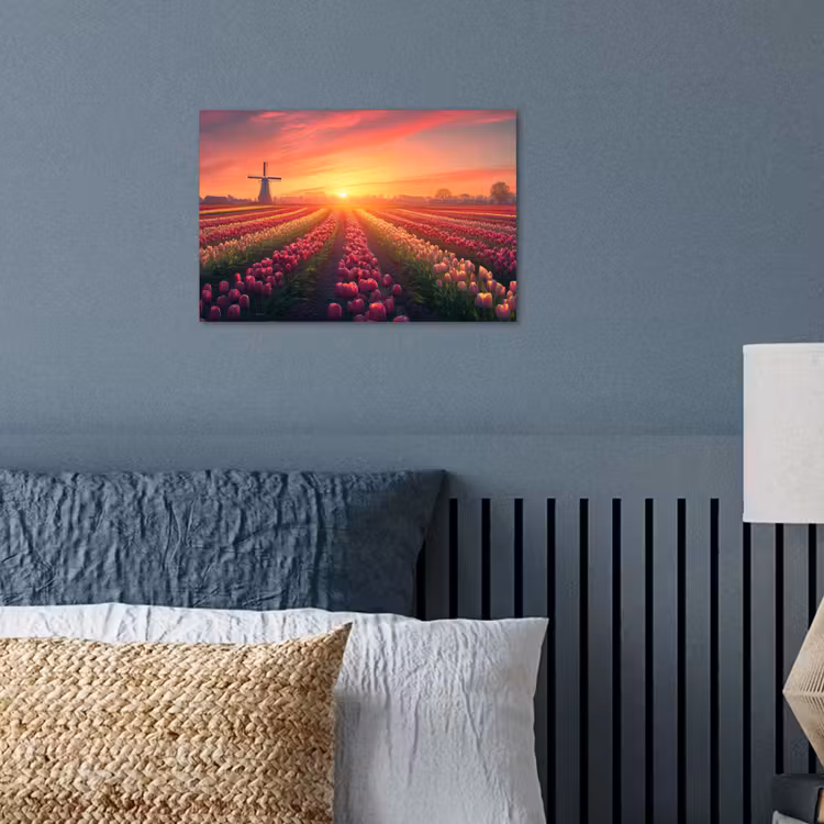 Poster - Windmühle - Sonnenuntergang - Landschaft — 3