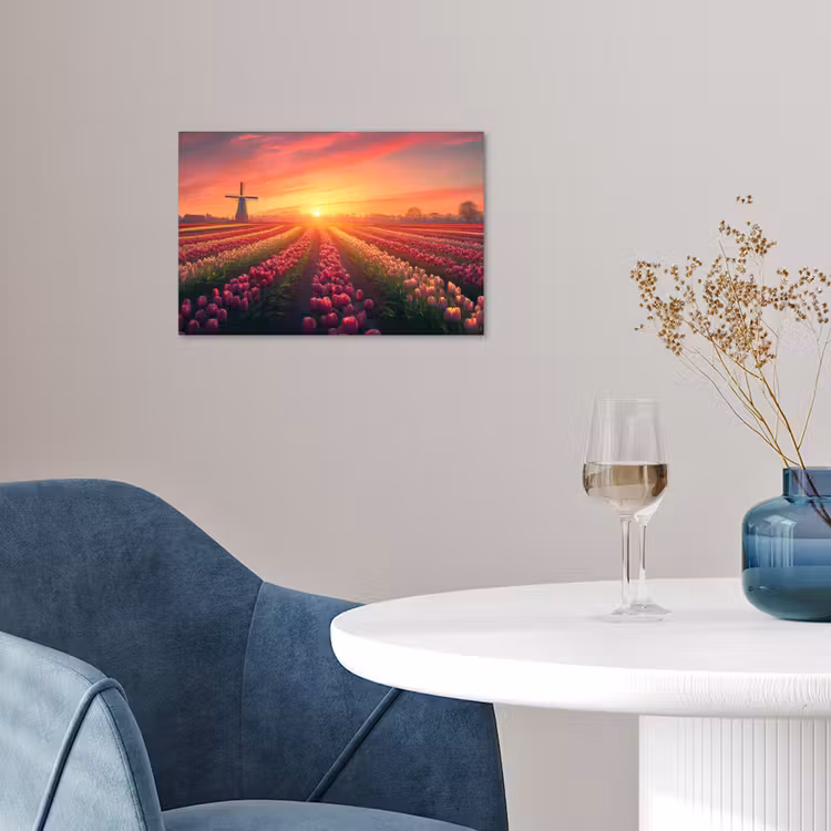 Poster - Windmühle - Sonnenuntergang - Landschaft — 4