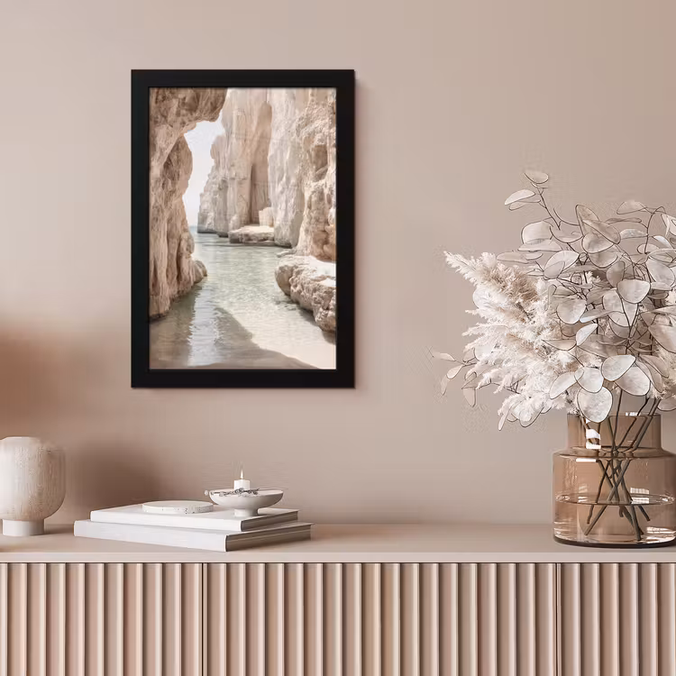 Bilder mit Rahmen - Felsen - Meer - Sand - Schlucht — 4