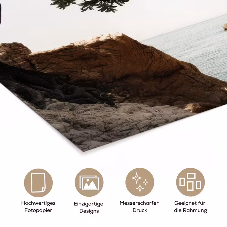 Poster - Felsen - Meer - Baum - Grün — 5