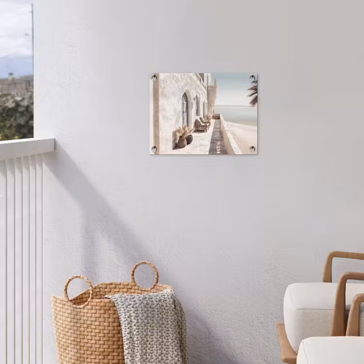 Gartenposter - Terrasse - Stühle - Strand - Beige — 5