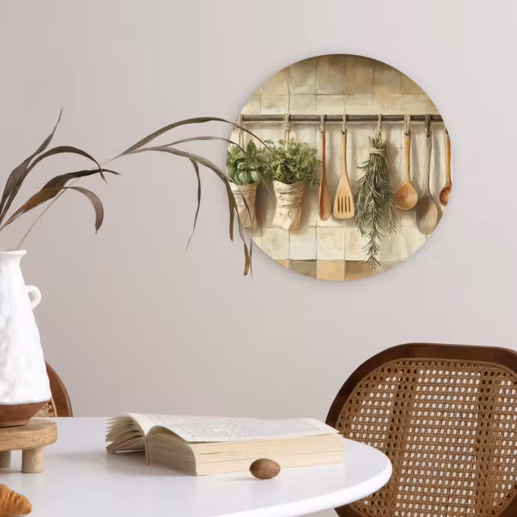 Forexbild Rund - Holz - Küchengeräte - Stilleben - Kacheln — 4