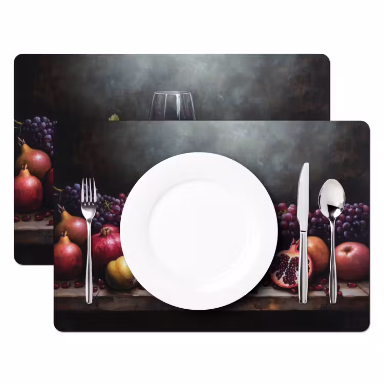 Tischset - 6 Stück - Wein - Obst - Stilleben — 2
